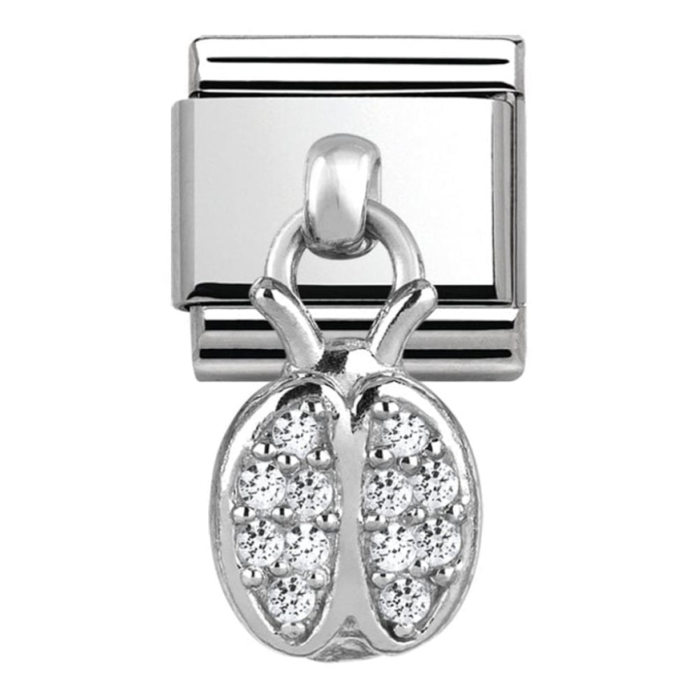Classic Ladybird CZ Charm Link
