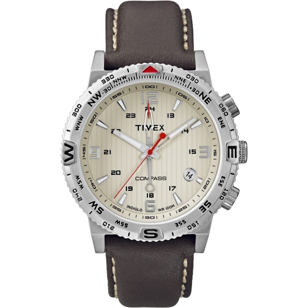 IQ COMPASS STAINLESS STEEL BRN LTH FULL