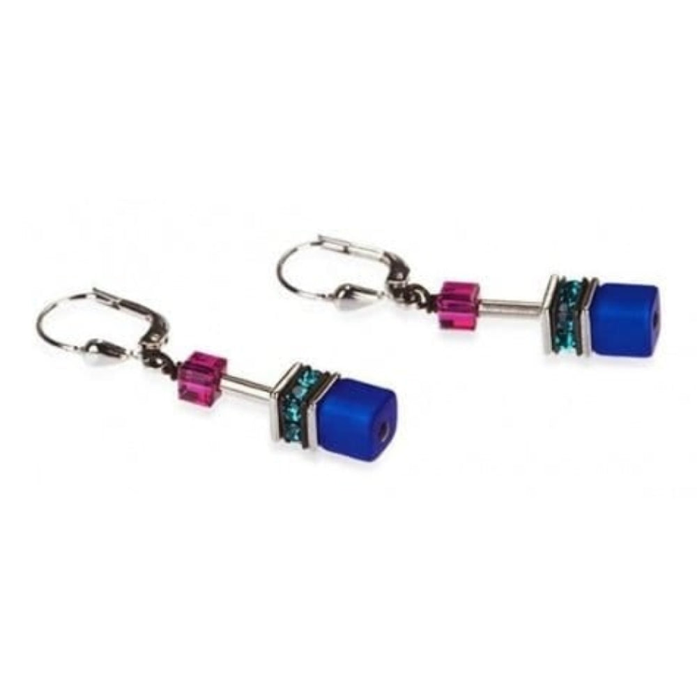Ladies Multicoloured Synthetic, Solid Coloured Tiger Eye EarringsLadies