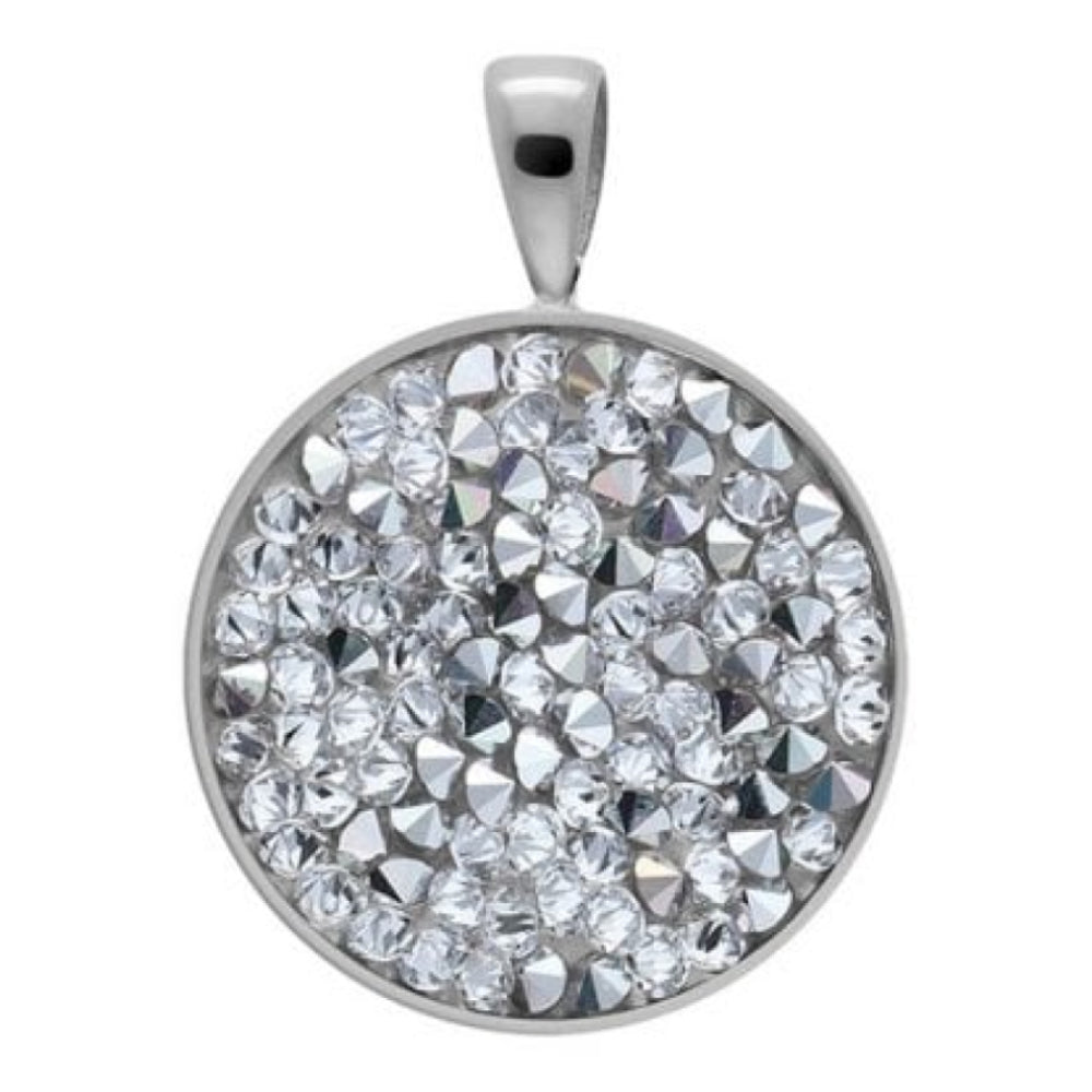 Pendant Tirano Small 20mm Comet Argent Light Crystals In Silver