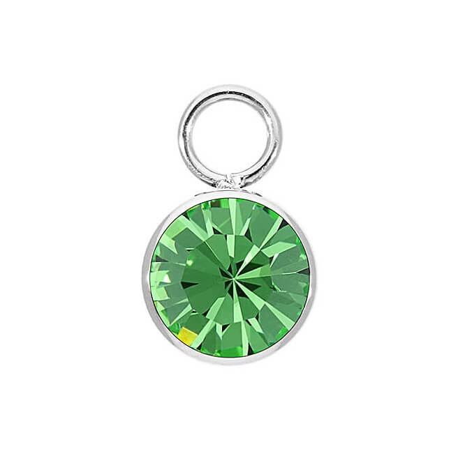 Peridot Charm BOTTONE 10mm (SS)