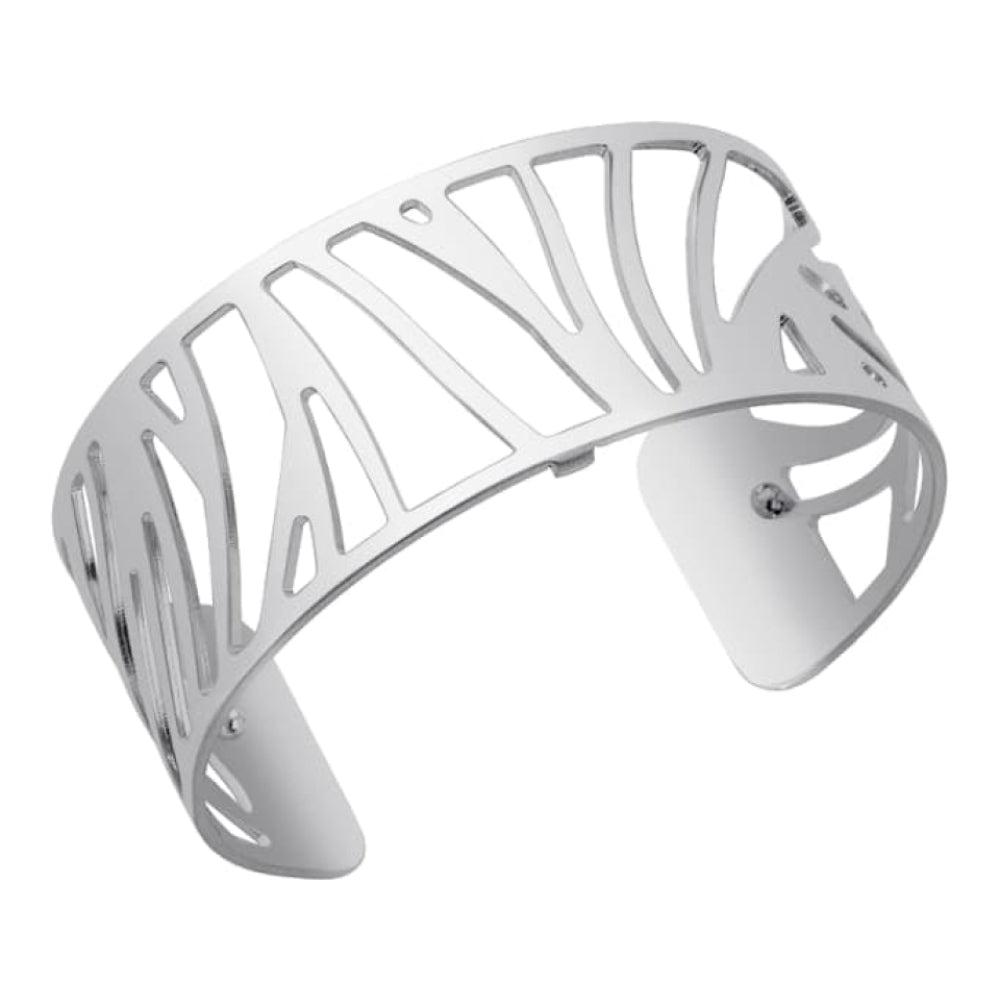 Silver Plated Parrot Feather Patteren 25MM Cuff