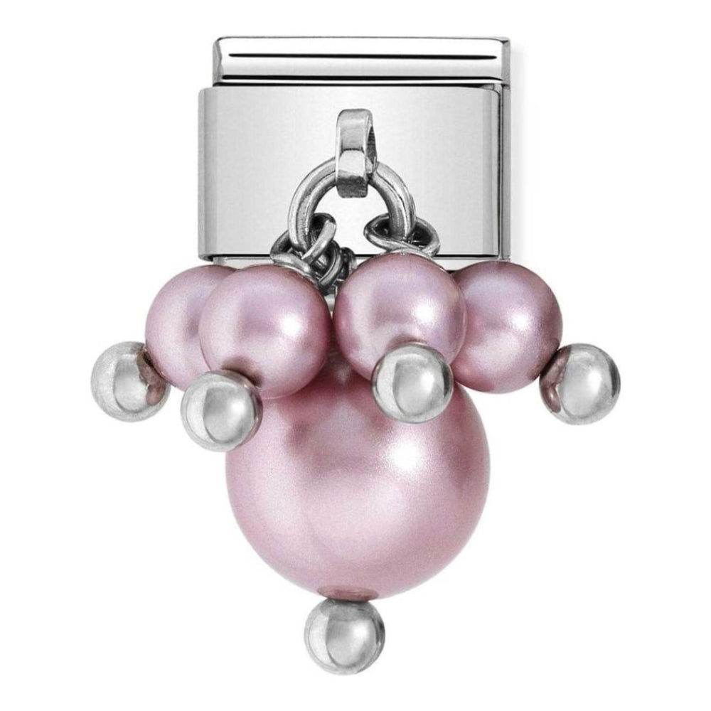 Classic Pink Pearls Charm Link