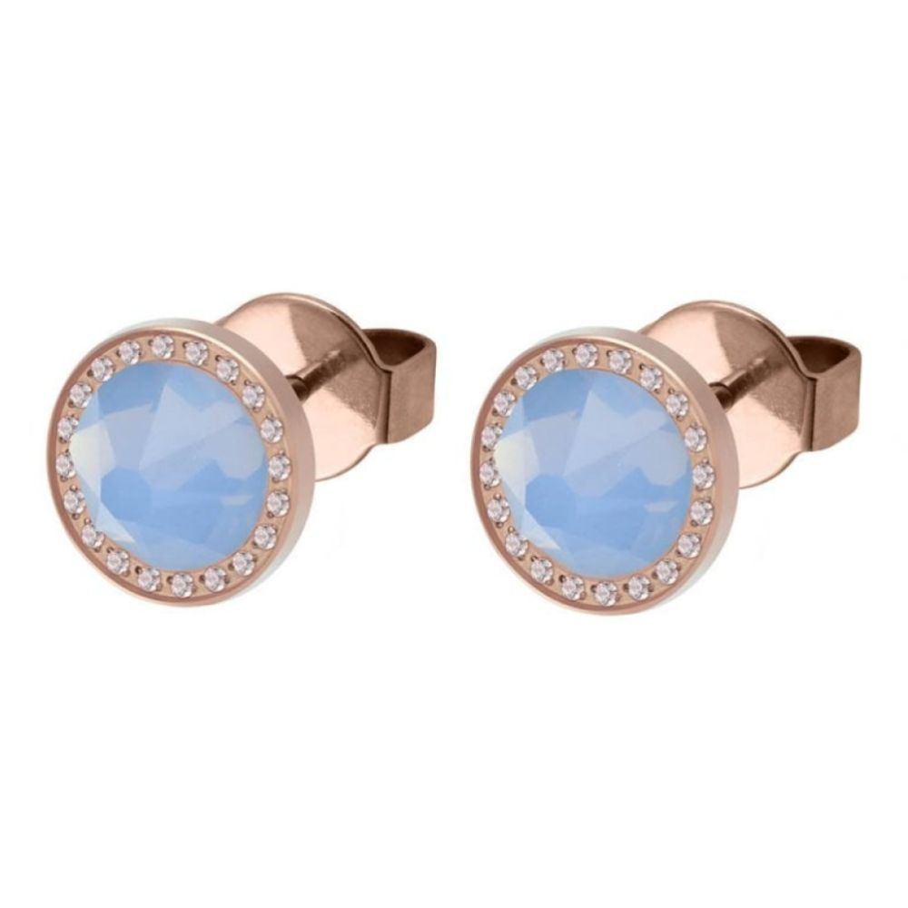 Canino Deluxe (Rg/P) Air Blue Opal Ear Stud