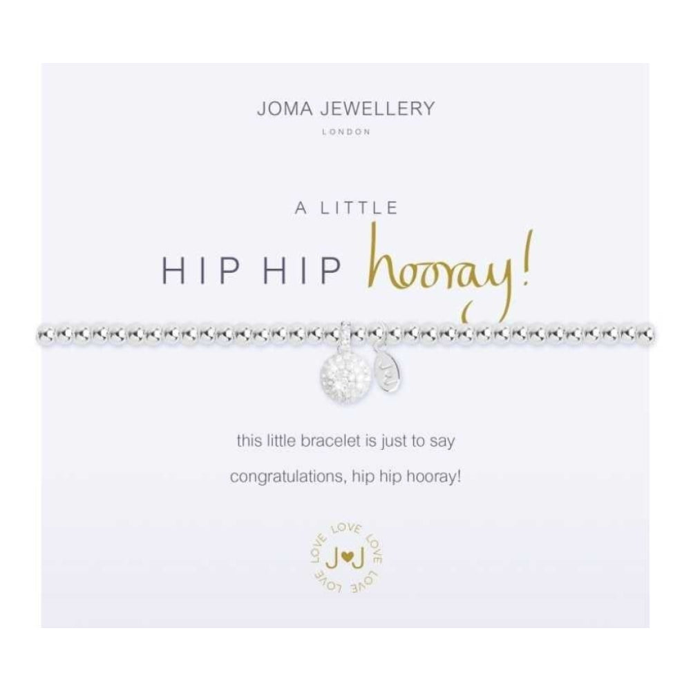 a little HIP HIP HOORAY! - silver bracelet