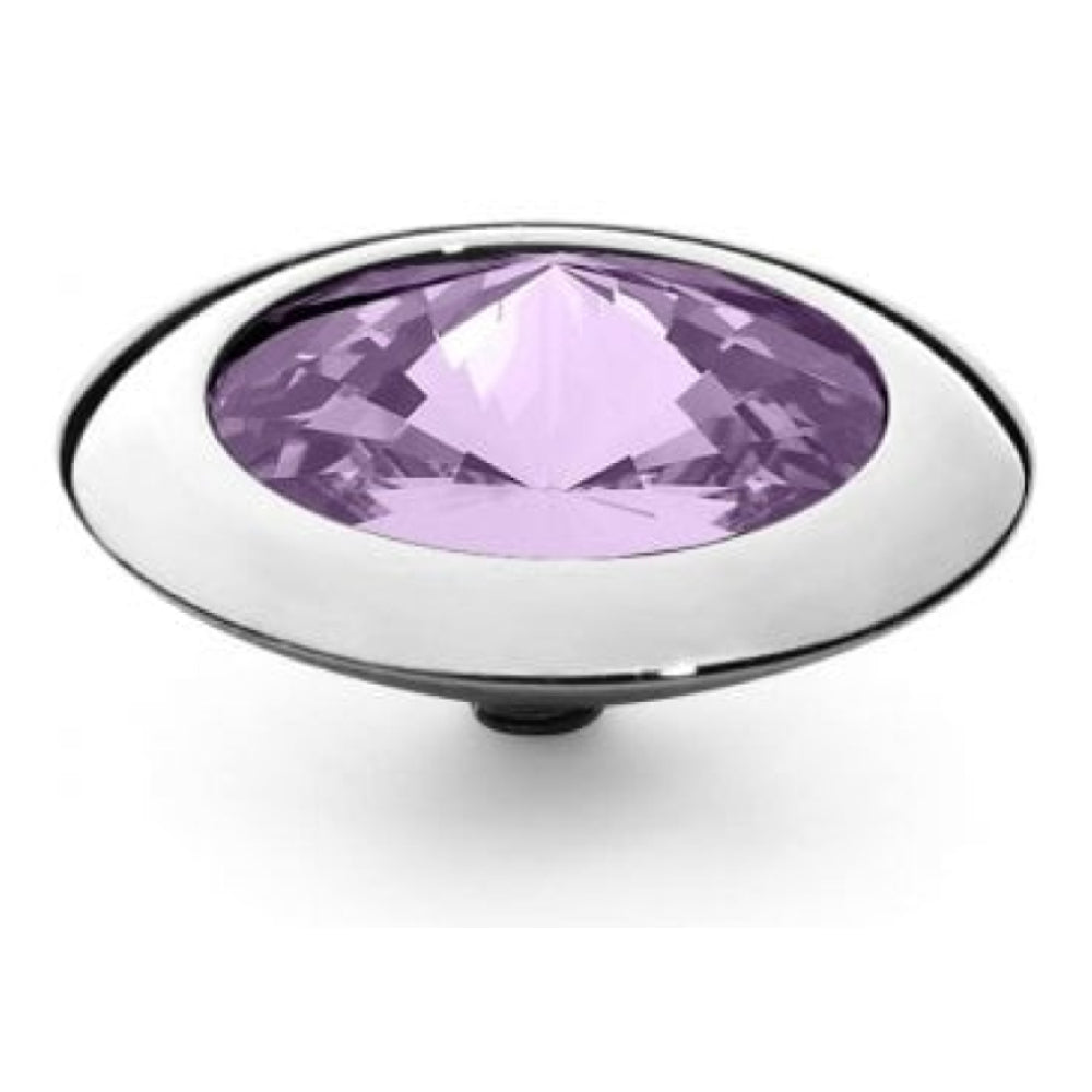 Famosa Silver 16mm Tondo Ring Top Violet