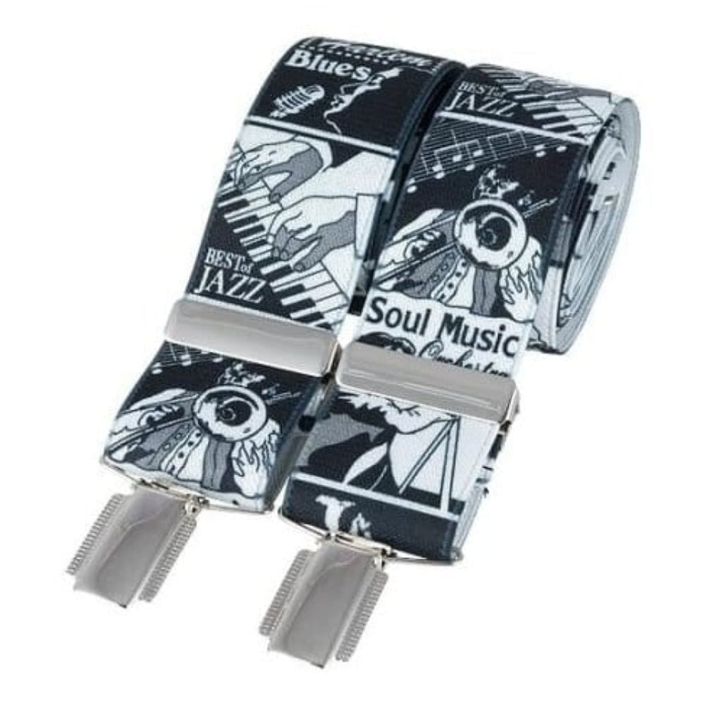 Music Jazz Elasticated Braces