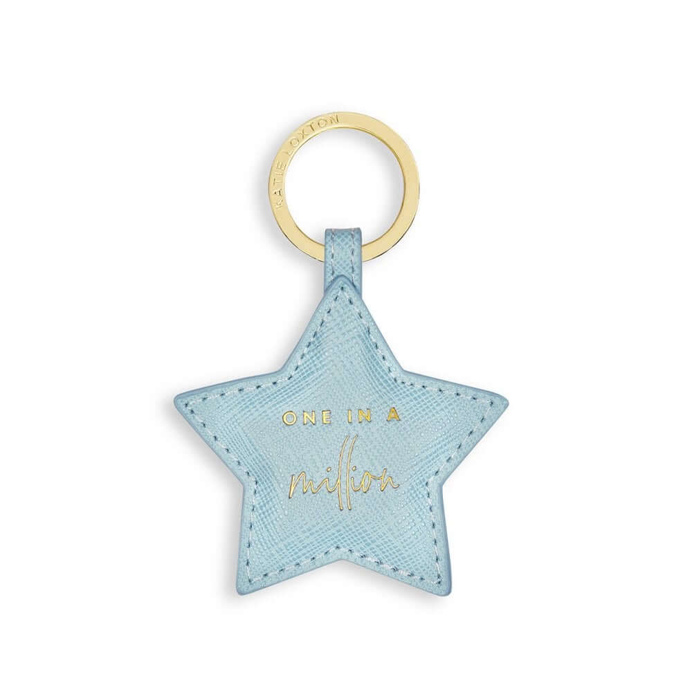Beautifully Boxed Sentiment Keyring | One In A Million | Blue