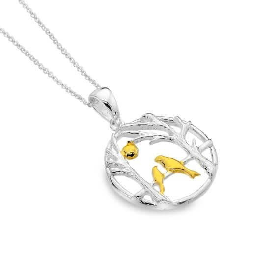 Origins Woodland Birds & Trees Pendant Necklace