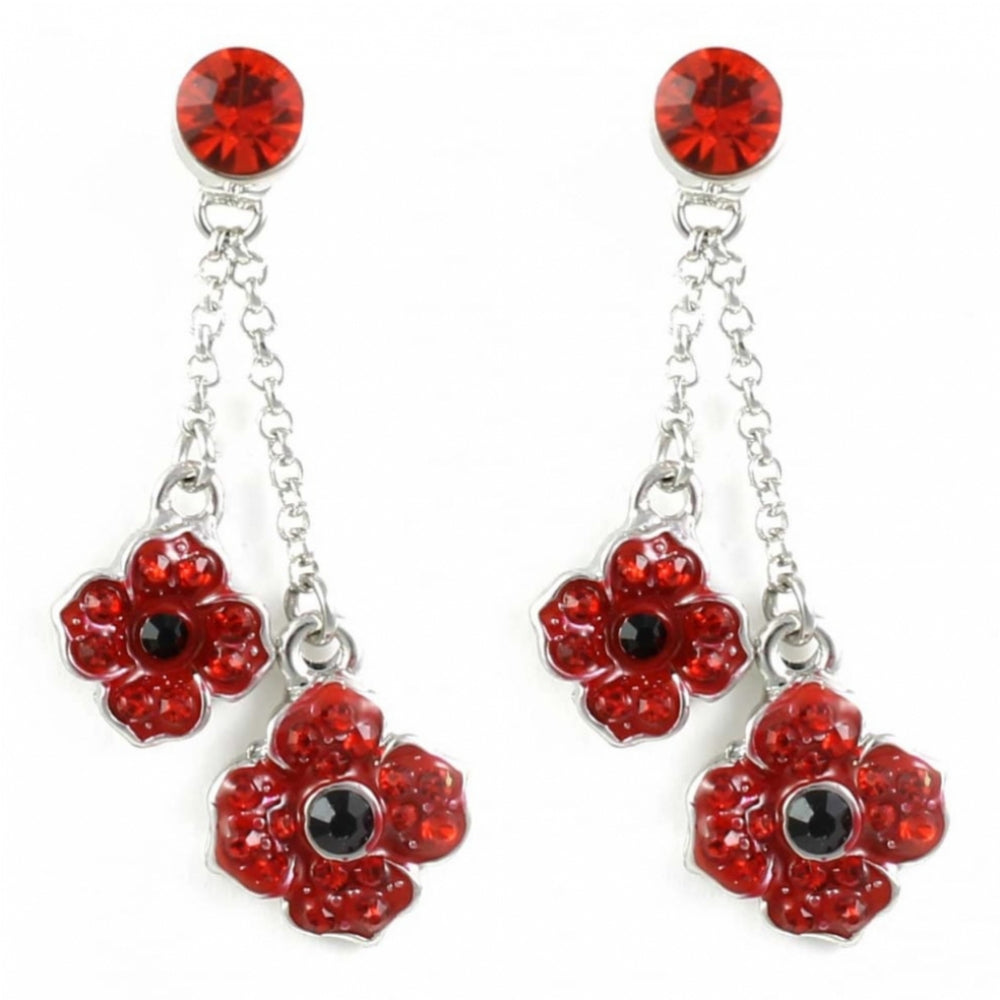 Double Drop Poppy & Stud Earrings
