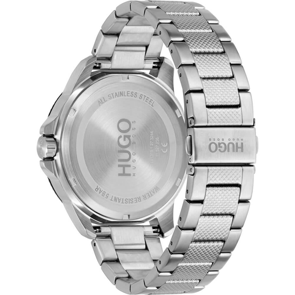 SPORT Black Dial & Stainless Steel Bracelet Gents Watch