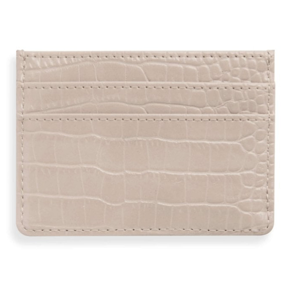 CELINE CROC CARDHOLDER - Oyster - 7.7x10.7x1.3cm
