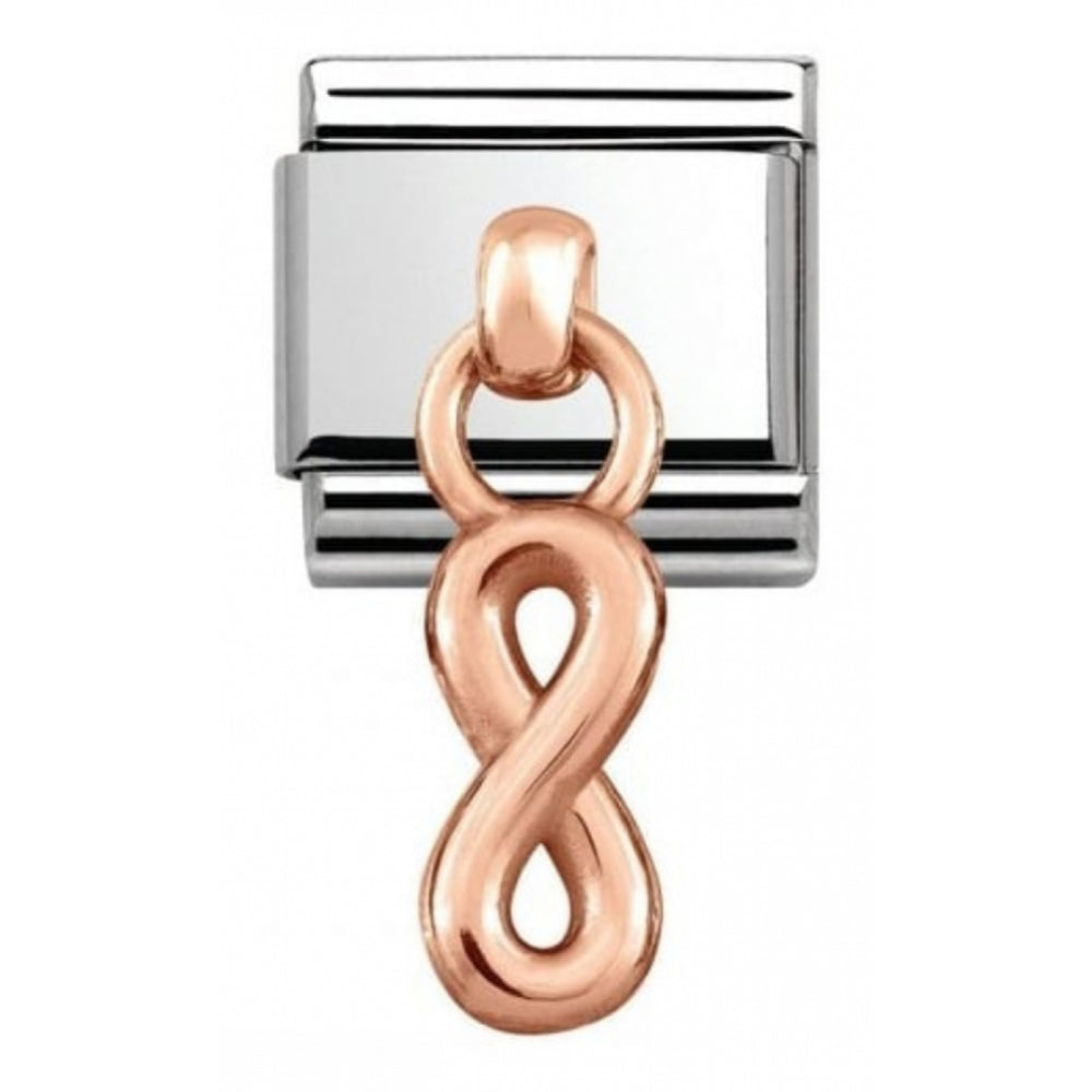 Classic Rose Gold Pendant Infinity Link