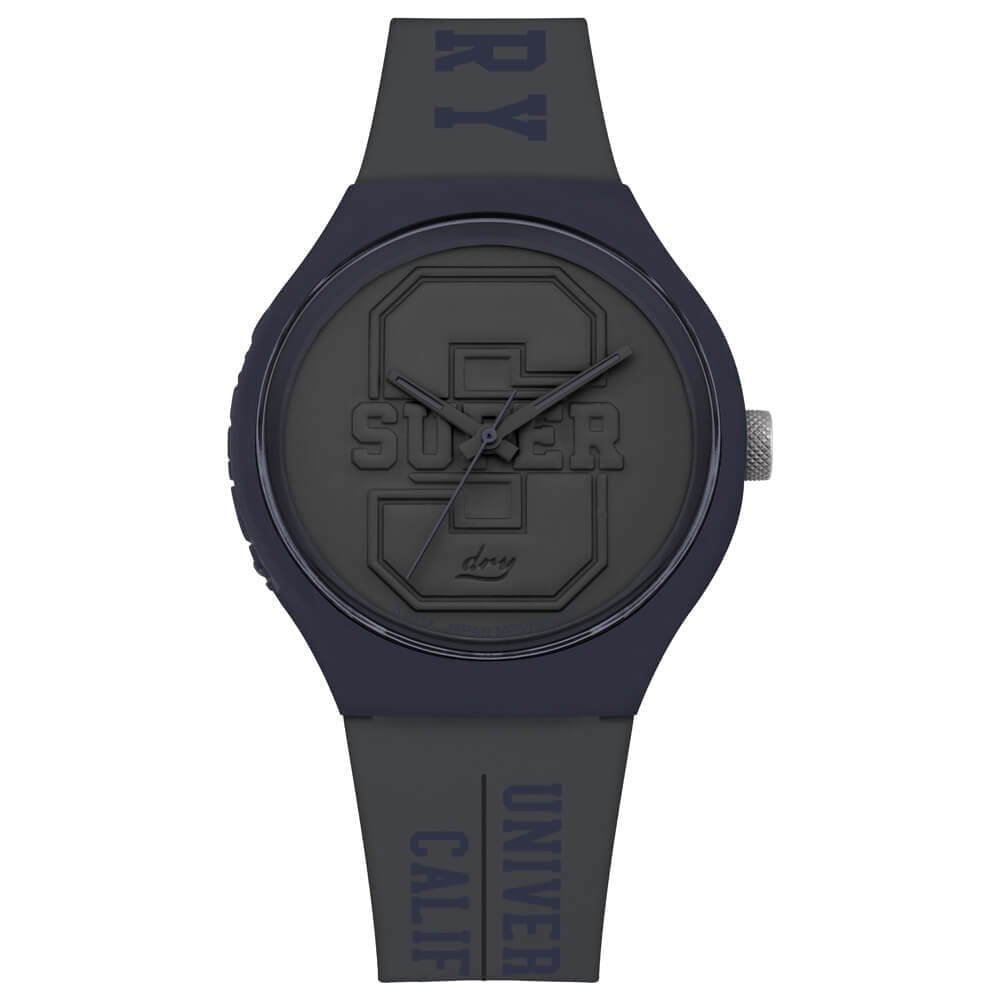 Urban XL Varsity Matt Grey Dial With Blue Print On Grey Strap Gents Watch
