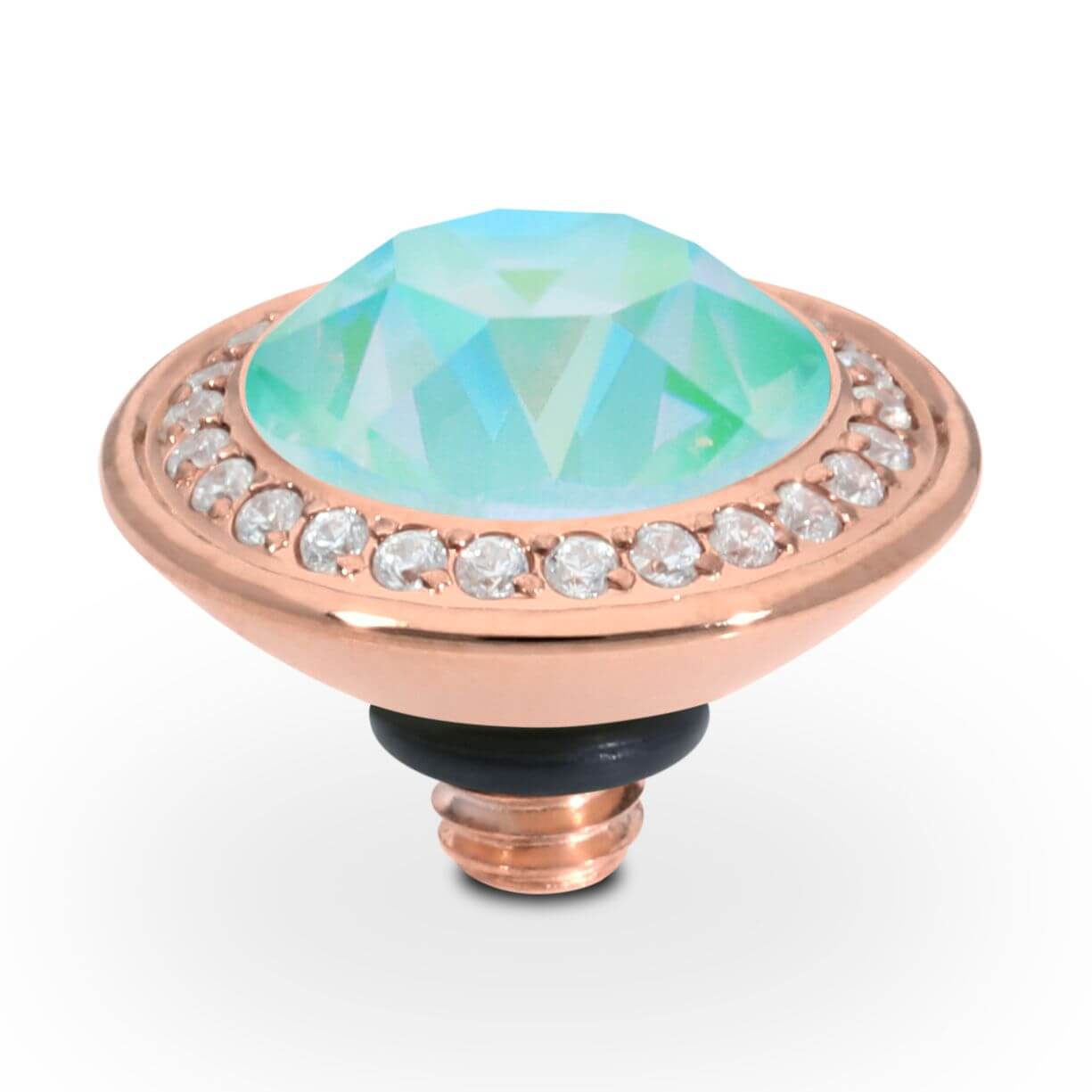 TONDO Deluxe (RG/P) 9mm Silky Sage Delite Ring Top
