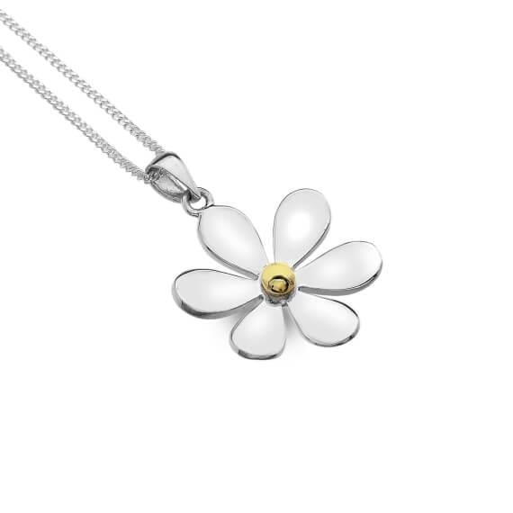 Origins Daisy Flower Pendant Necklace