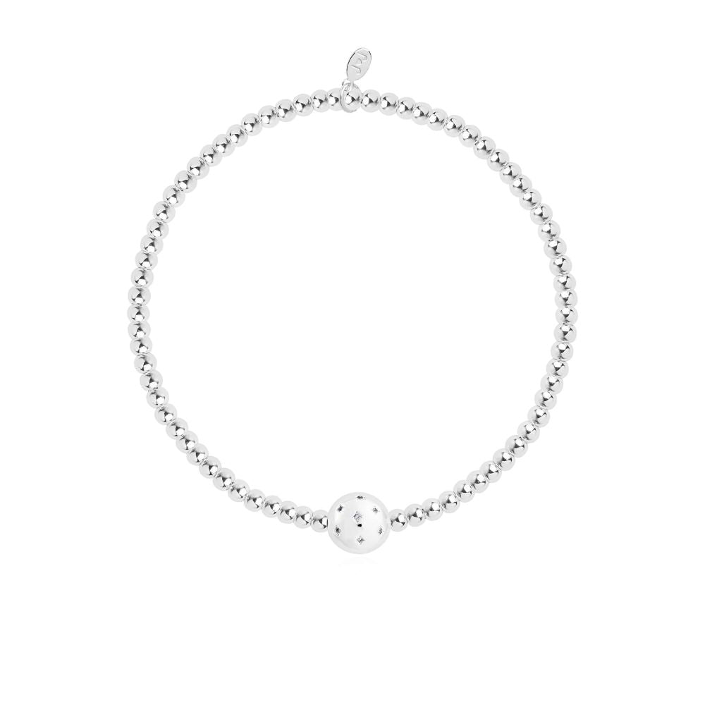 A Little Happy Birthday Wonderful Grandma Silver Stretch Bracelet 17.5cm