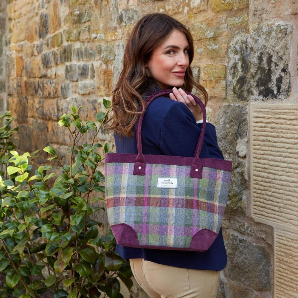 Clover Tweed Tote Bag