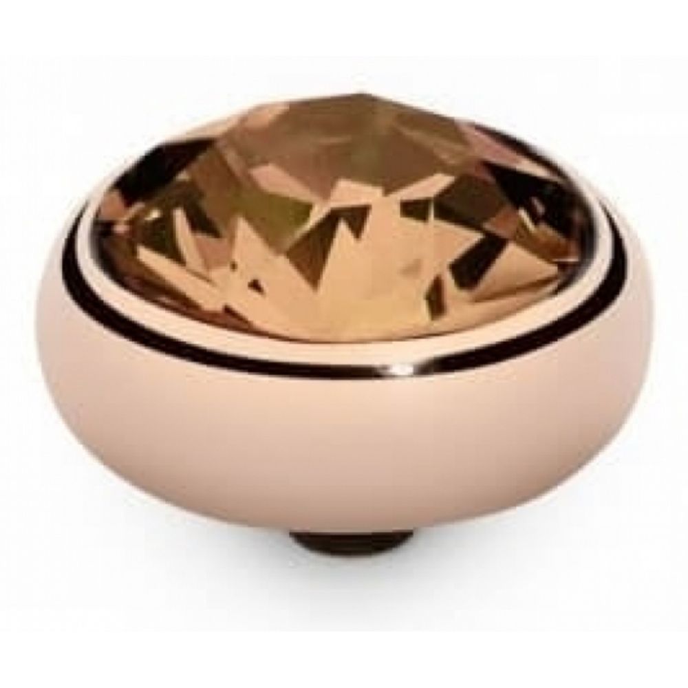Famosa Light Peach Rose Gold Sesto 10mm Ring Top