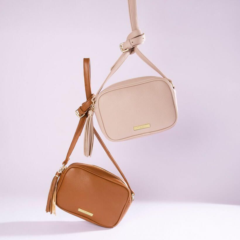 Sophia Tassel Crossbody Bag | Cognac