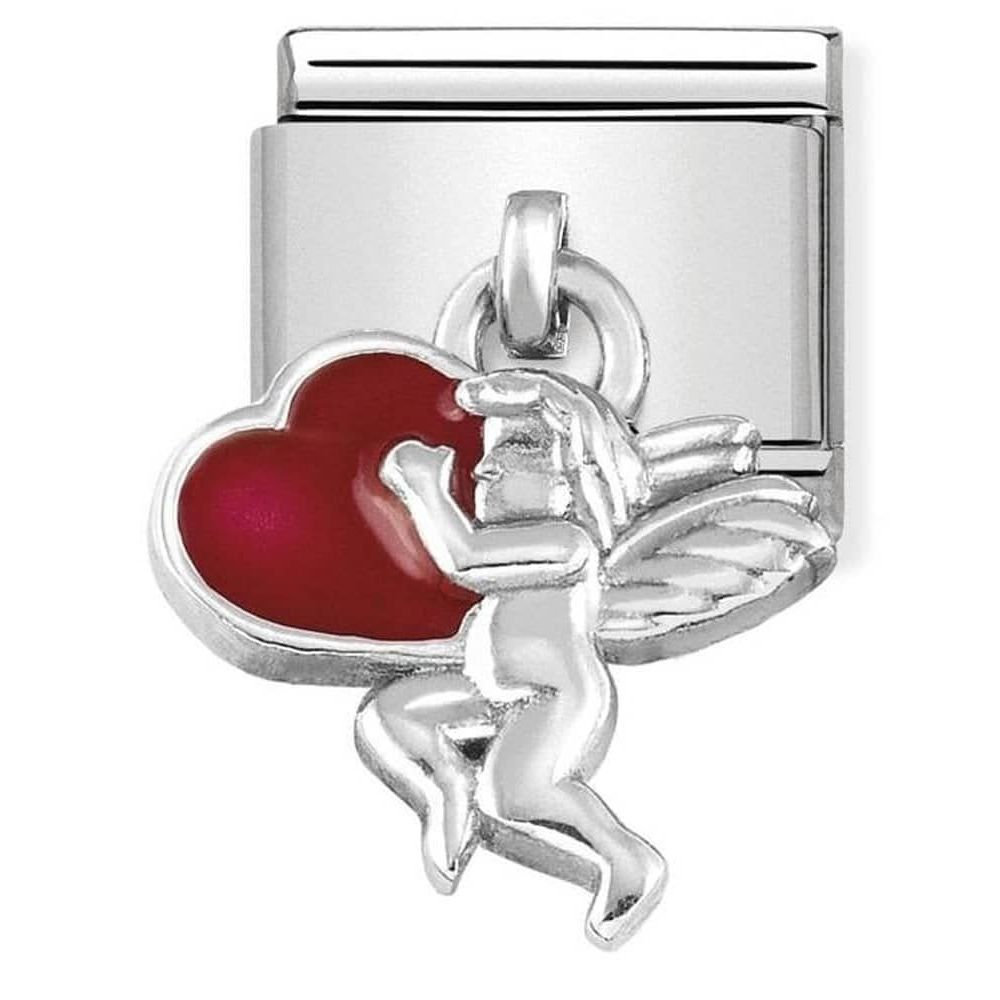 Classic Angel With Red Heart Link