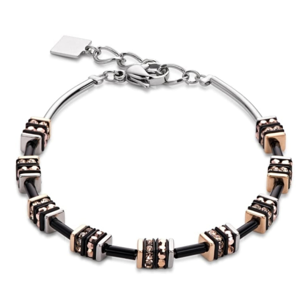 Rose/Gold Swarovski Cube Bracelet