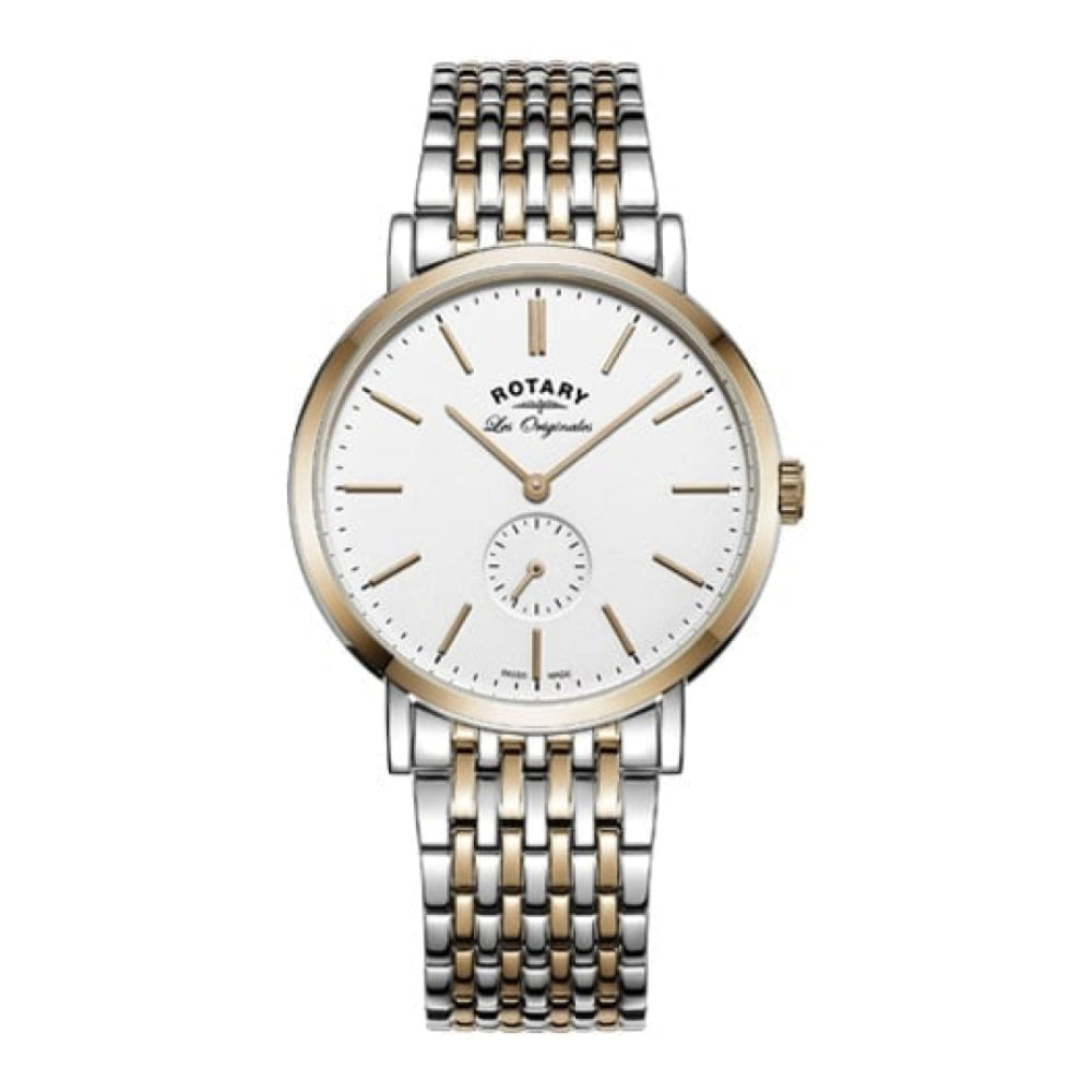 Les Originales Chrome and Rose Gold Bracelet Watch