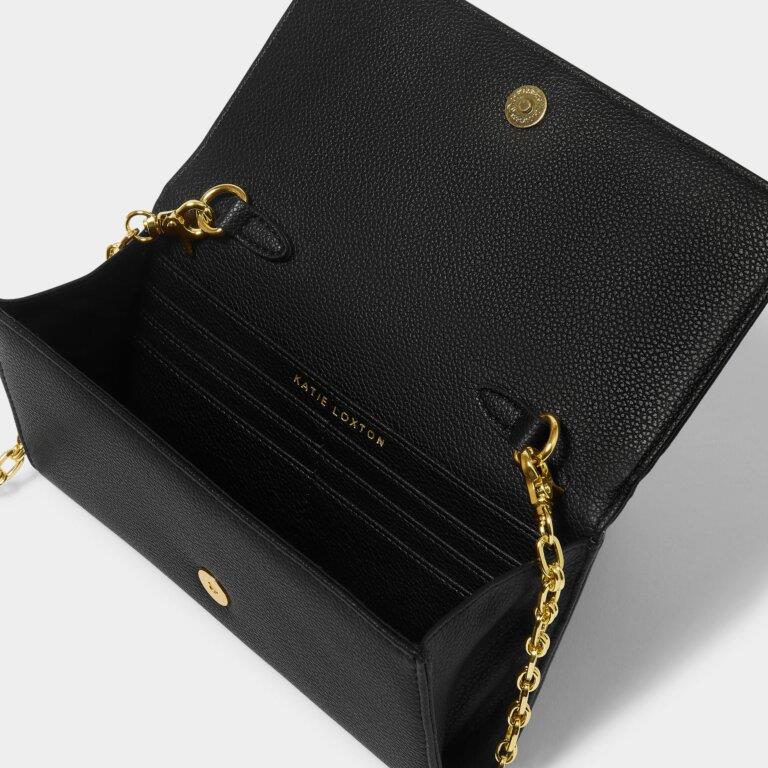 Rubi Chain Crossbody Purse - Black