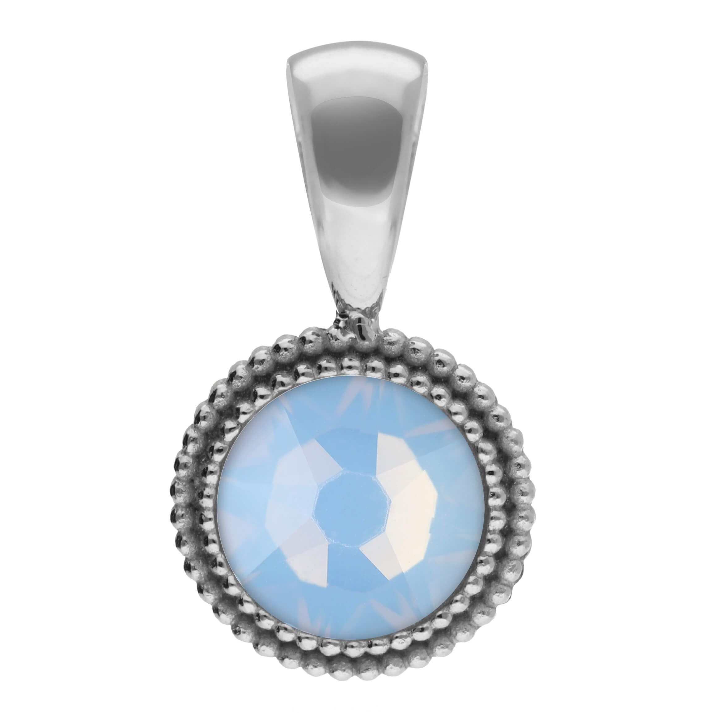 Fabero Flat (S/P) 10mm Air Blue Opal Pendant