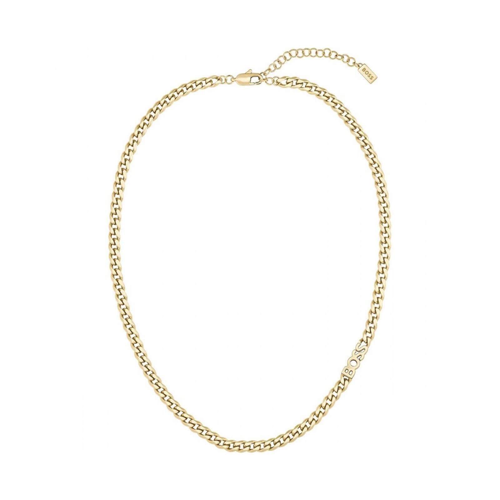 Kassy For Her Gold Plated Chain Logo Ladies Necklace