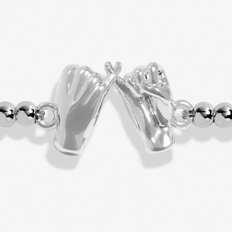 A Little 'Pinky Promise' Silver Plated Bracelet