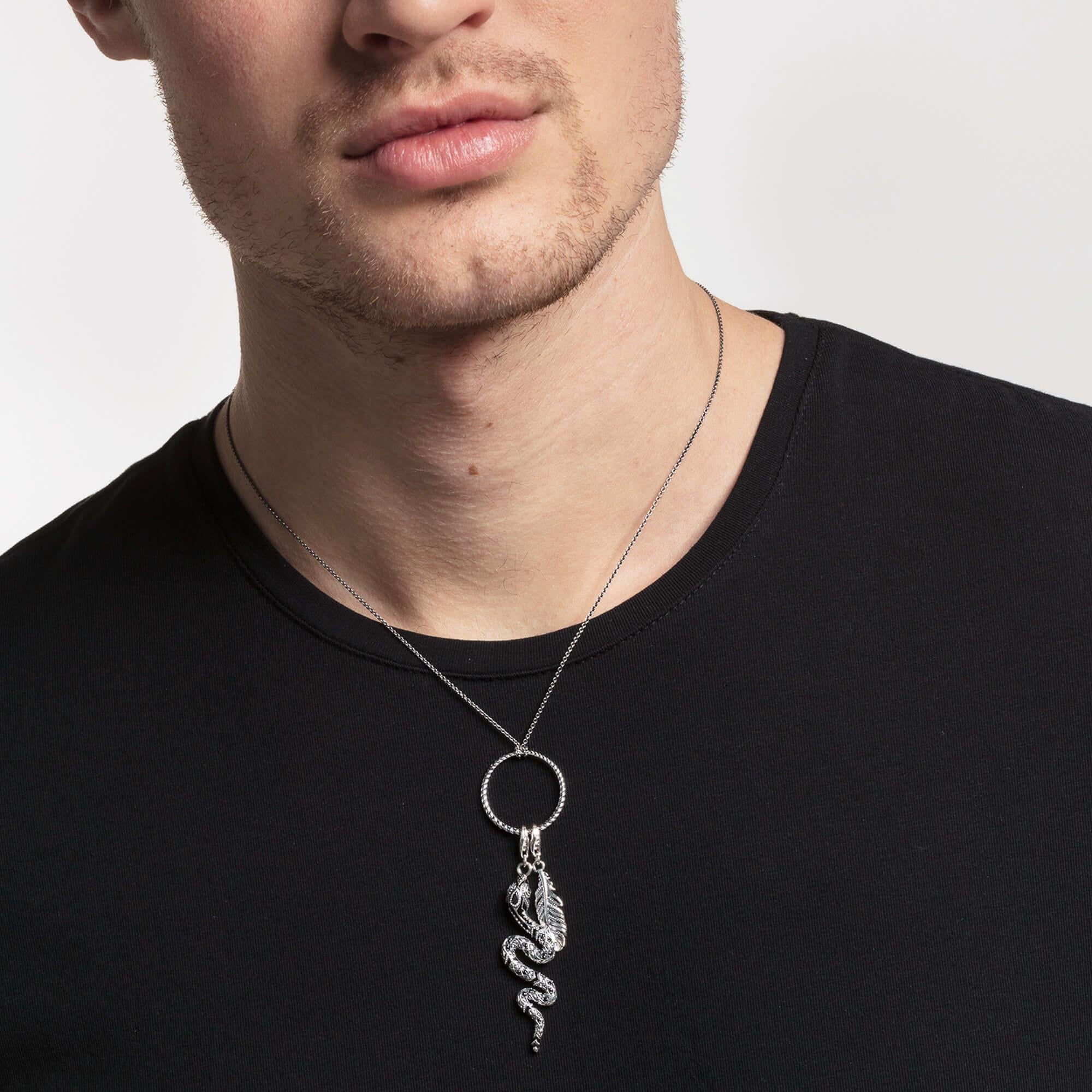 Rebel Feather Charm Pendant