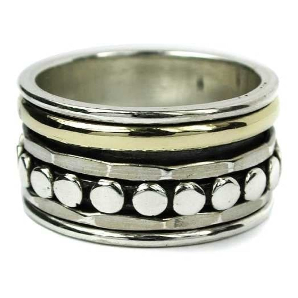 Spinning Band Ring With Dots