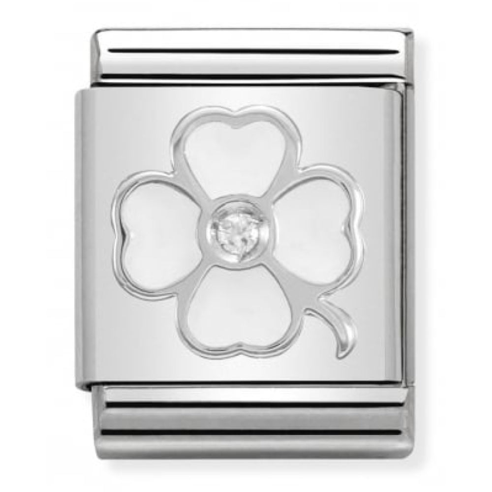 Big Enamel Four Leaf Clover