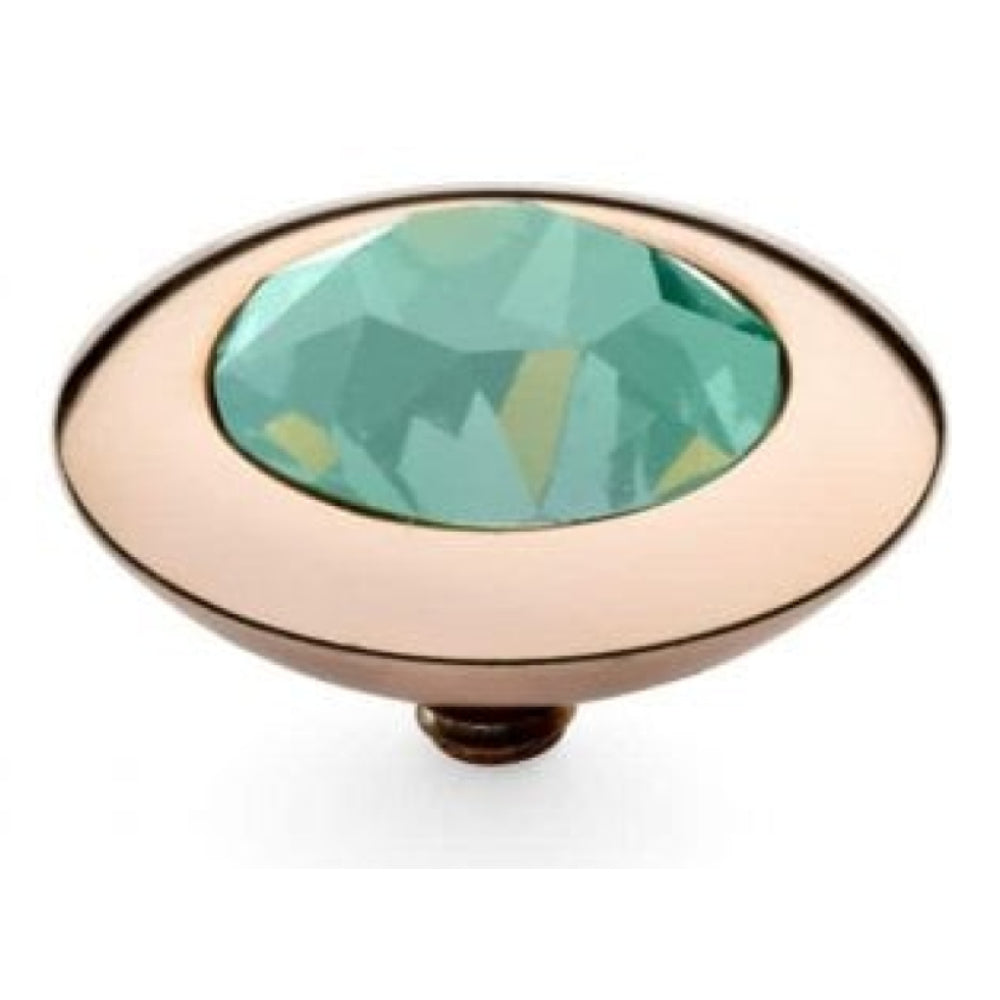 Famosa Rose Gold 13mm Tondo Ring Top Chrysolite
