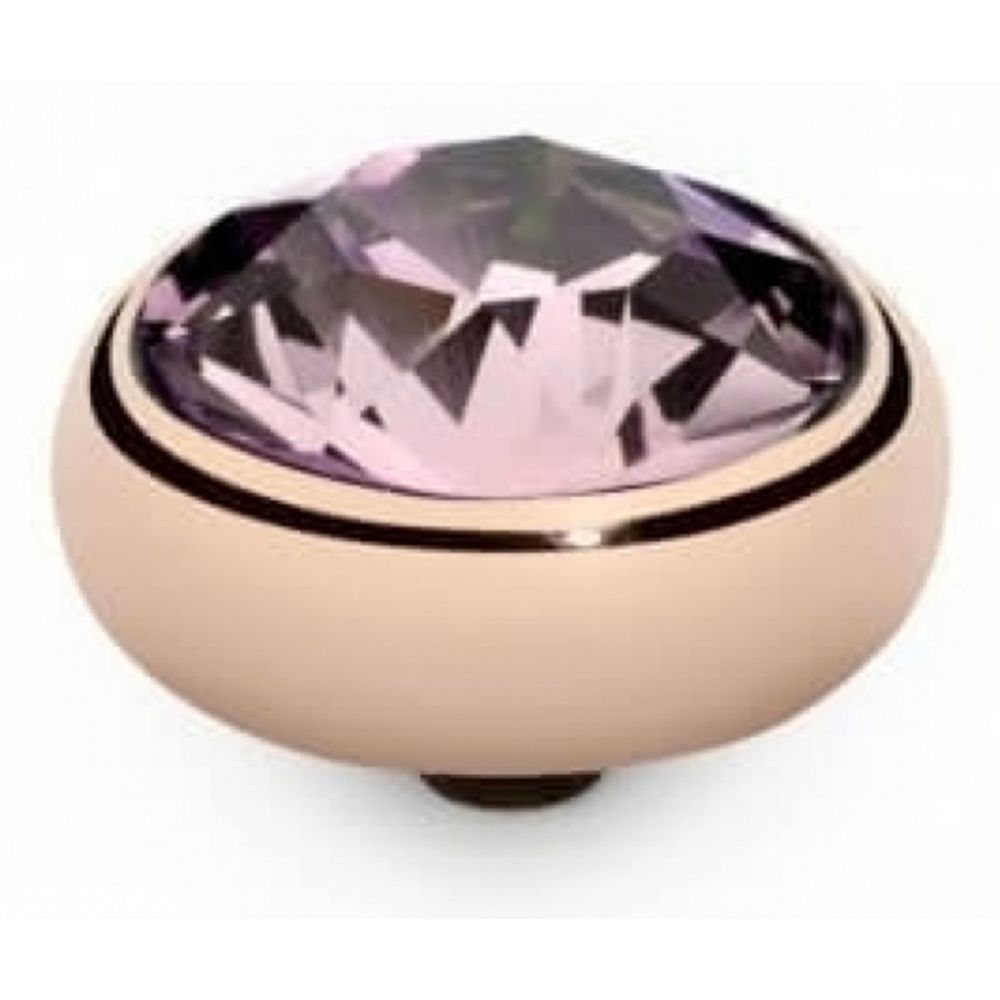 Famosa Light Amethyst Rose Gold Sesto 10mm Ring Top