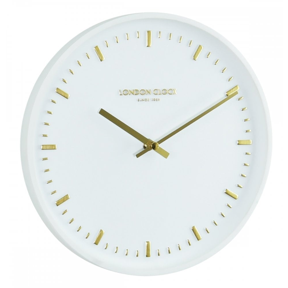 Arto White Curved Resin Wall Clock