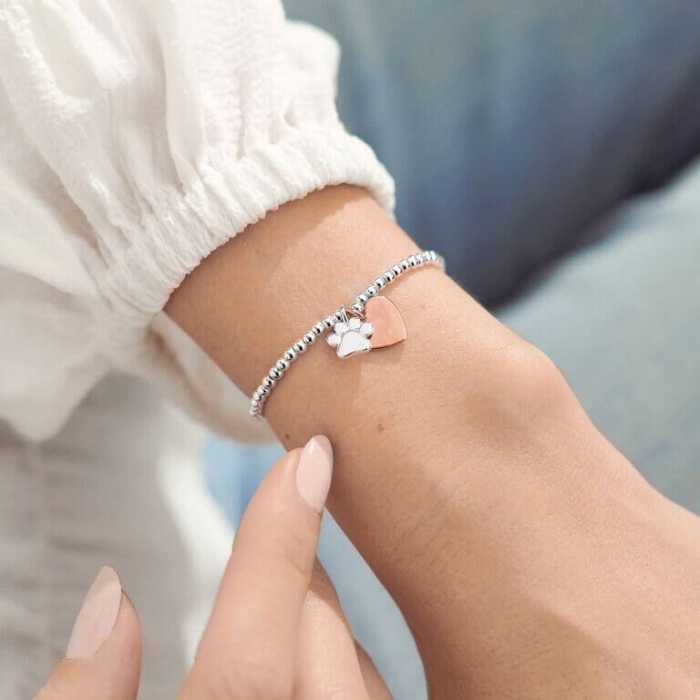 A Little | Puppy Love | Silver | Bracelet | 17.5cm Stretch