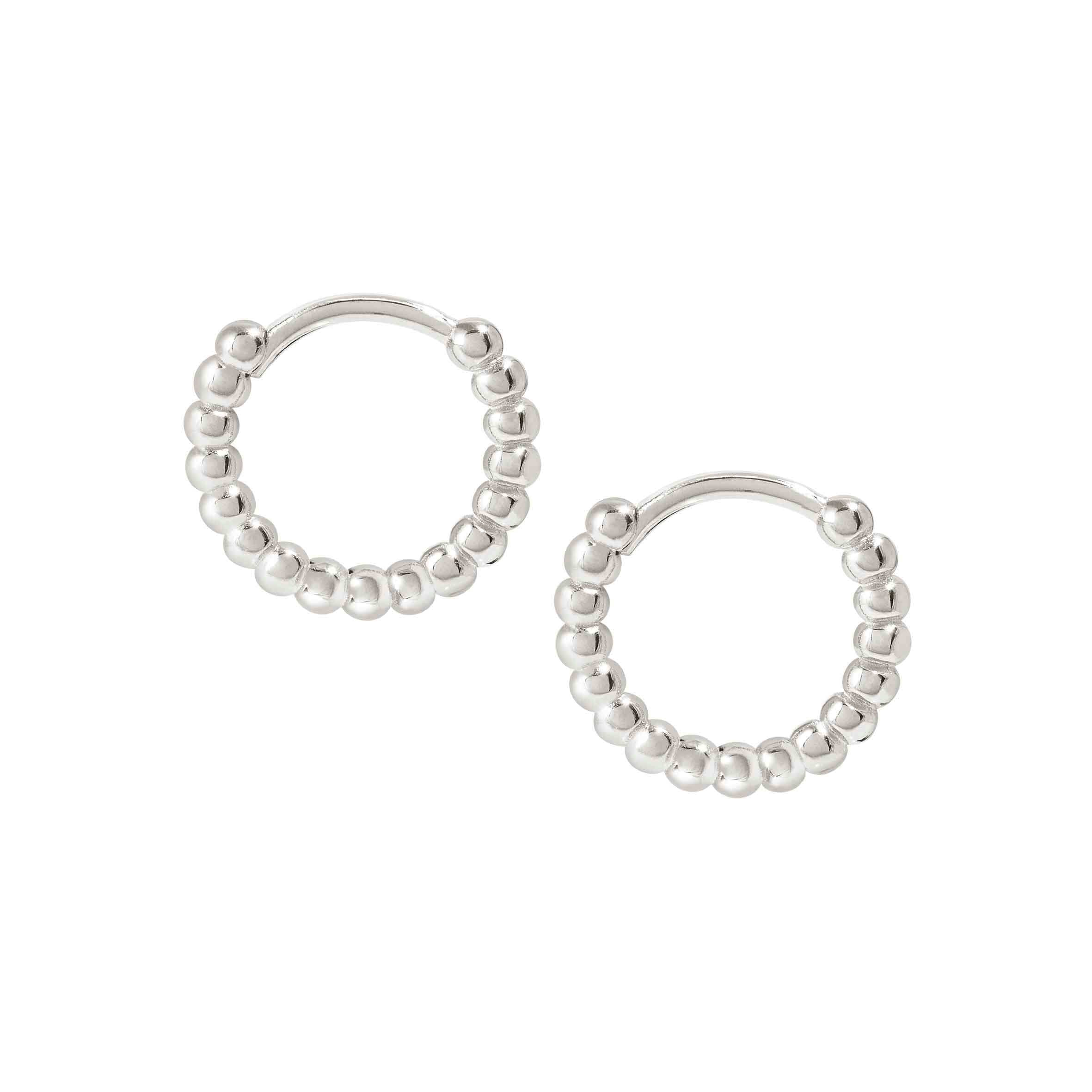 Lovecloud Hoop Earrings In Silver