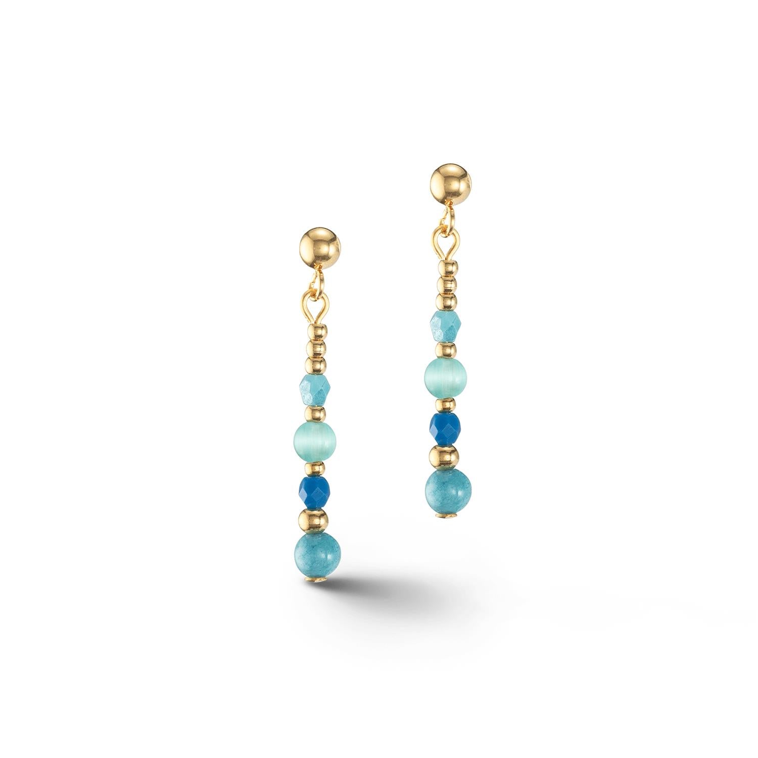 Princess Spheres Turquoise Earrings