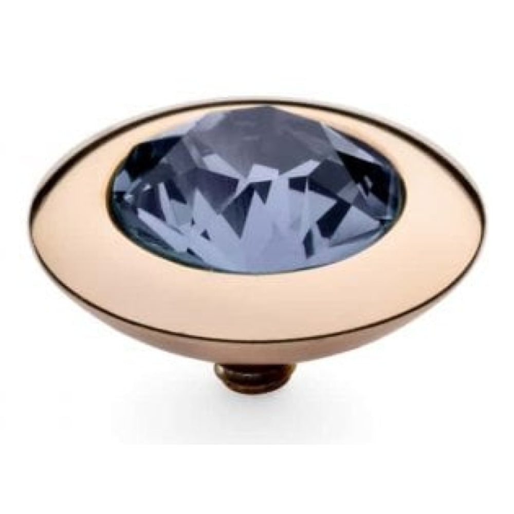 Famosa Rose Gold 13mm Tondo Ring Top Provence Lavender