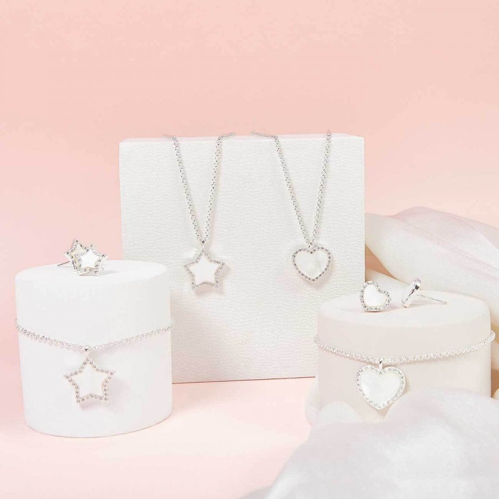 Pearlina | Silver | Mother Of Pearl Star | Necklace | 46cm + 5cm Extender