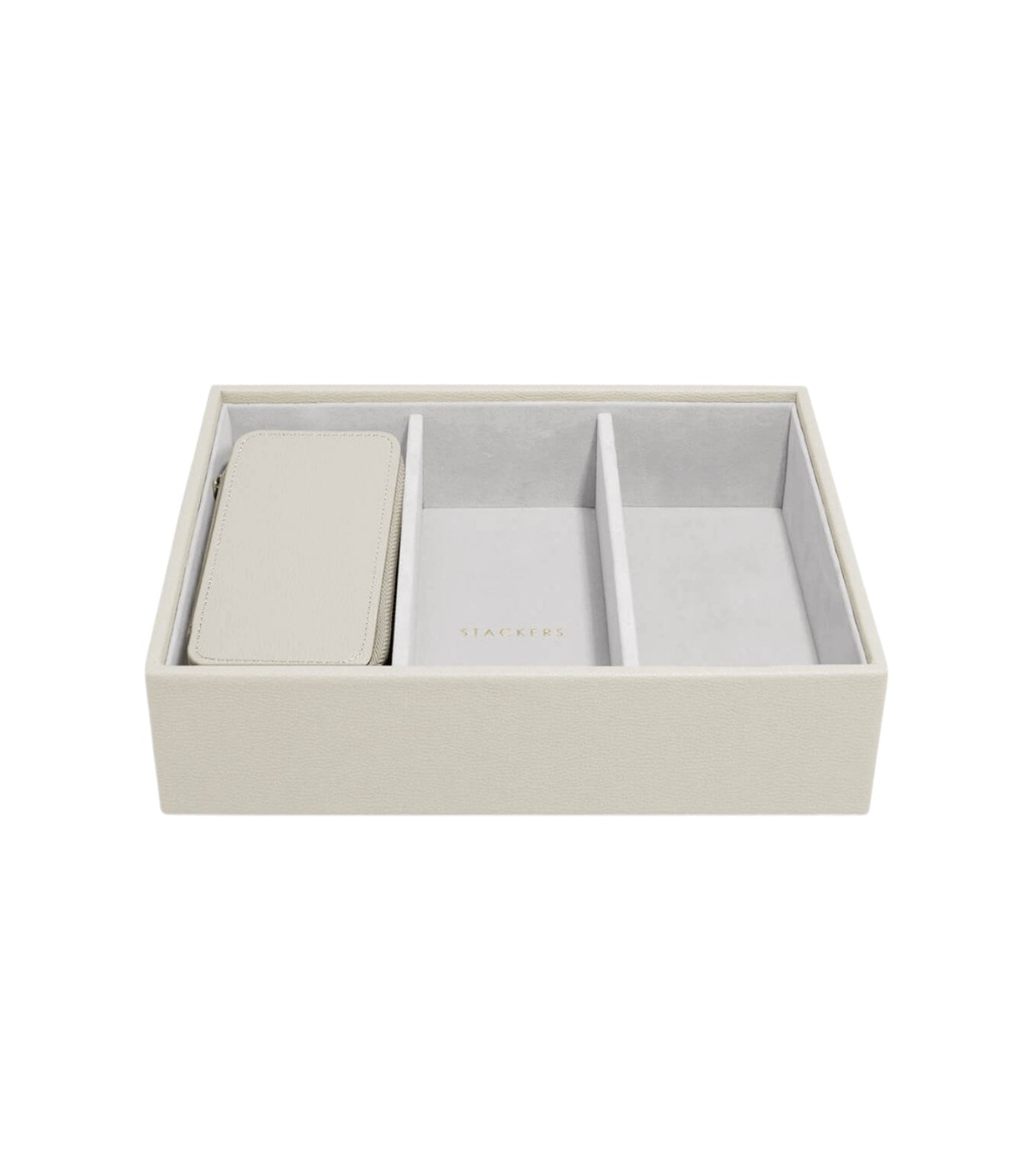 Oatmeal Medium Travel Jewellery Box