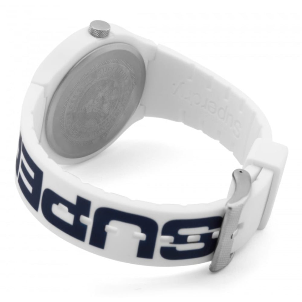Urban Street White Dial With White Navy Printed Silicone