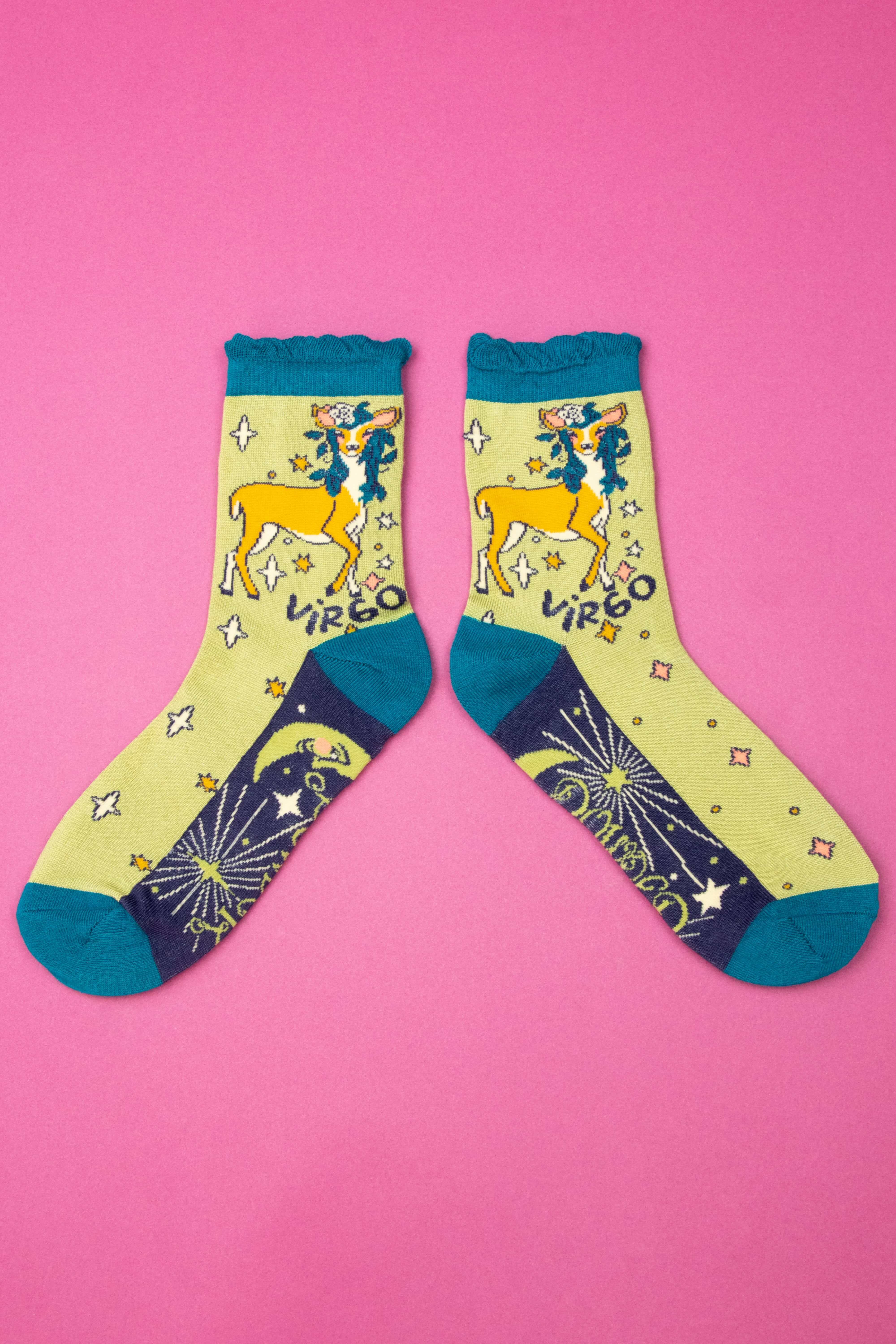 Zodiac Ankle Socks Virgo(23rd Aug - 22nd Sep)