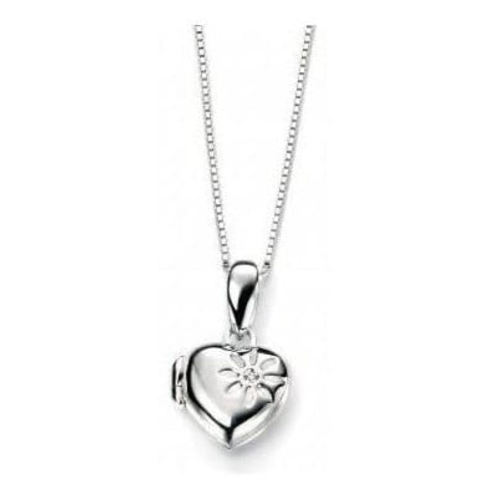 Children's Silver Heart Pendant Necklace