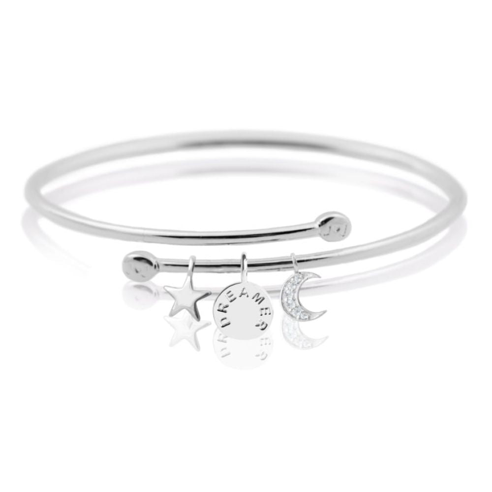 STORY BANGLE - DREAMER - silver bangle