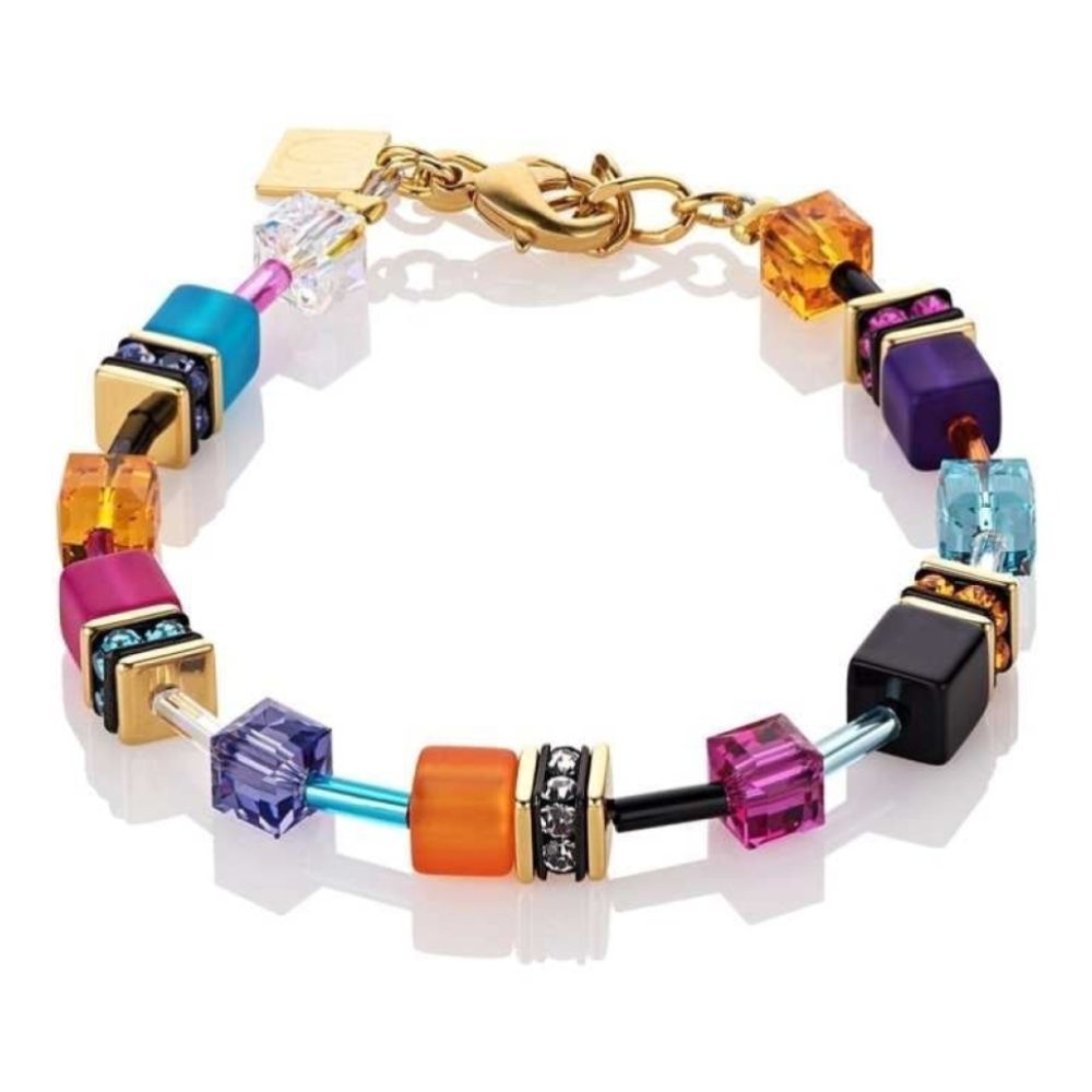 Multicolour Couture Geo Cube Bracelet