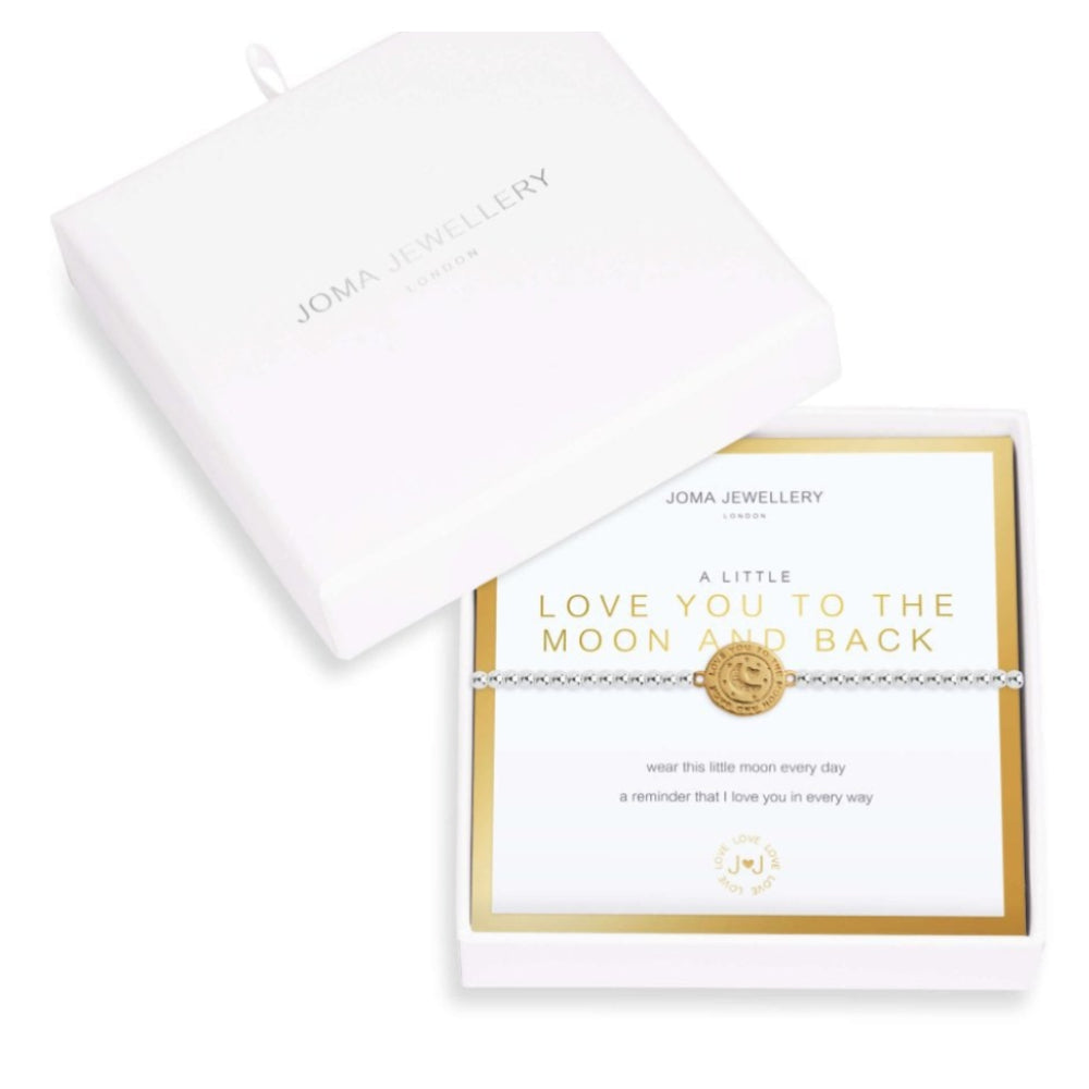Beautifully Boxed A Littles | Love You To The Moon And Back | Bracelet |17.5cm Stretch
