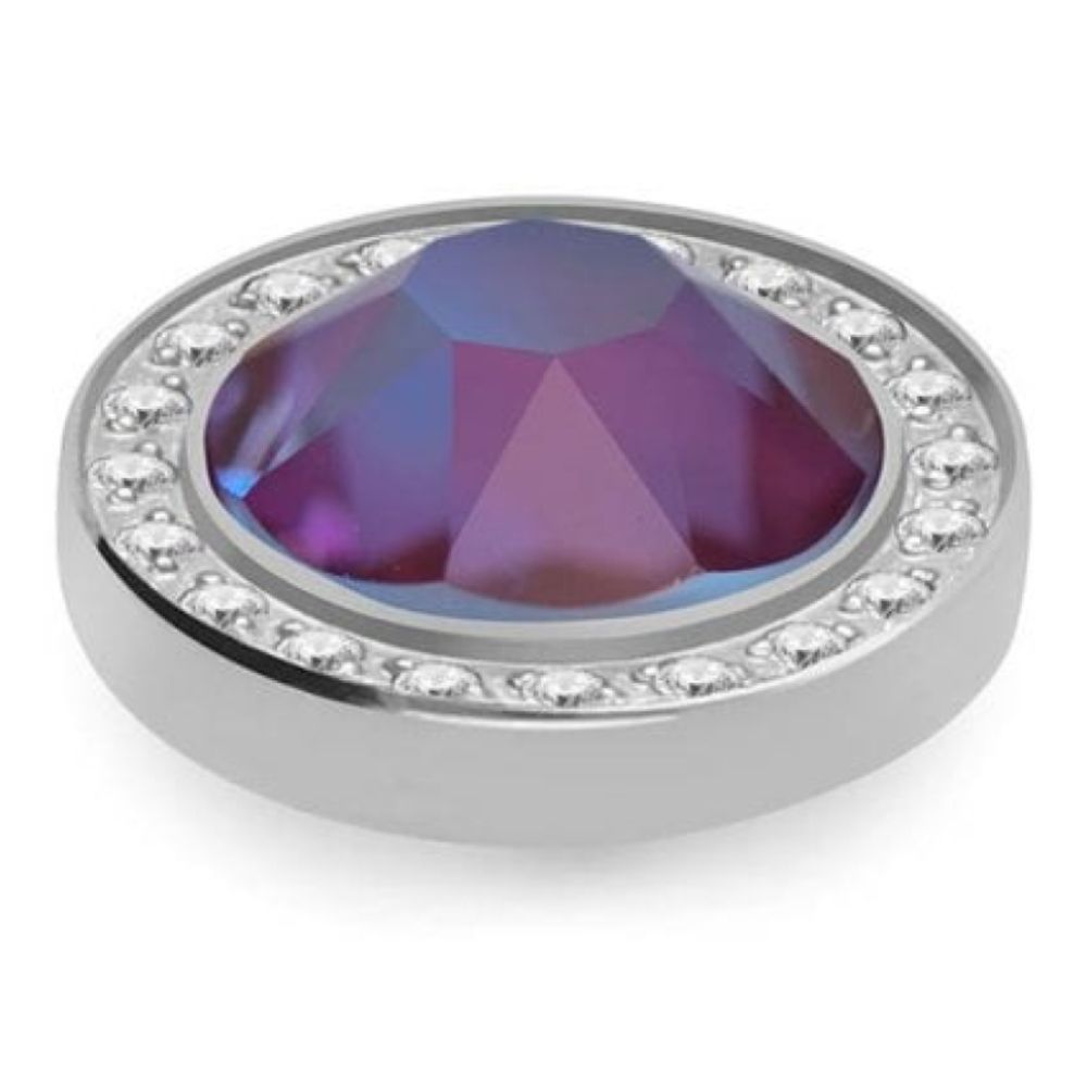 10.5mm Interchangeable Canino Deluxe Burgundy Delite Crystal Top in S/P